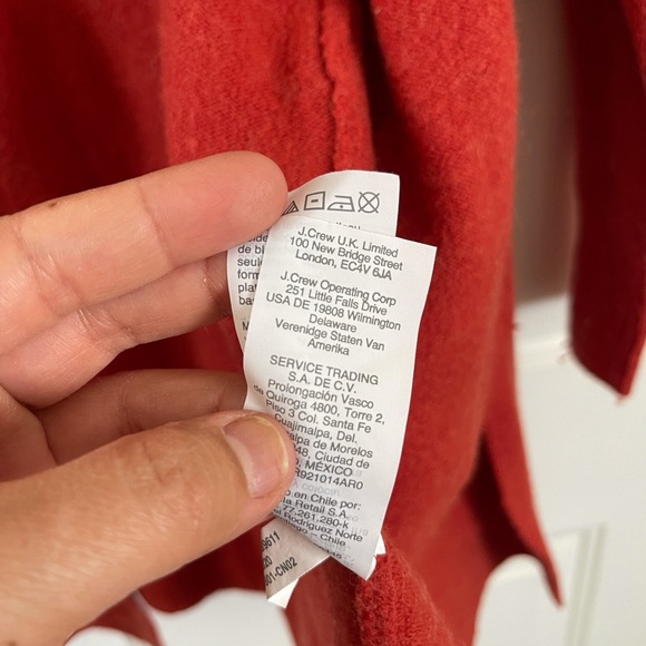 Madewell rust color open cardigan - Picture 7 of 8